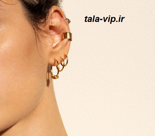 گوشواره طلا حلقه متوسط