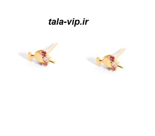 گوشواره بستنی طلا