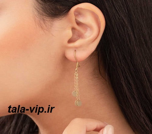گوشواره طلا پولکی ریچل