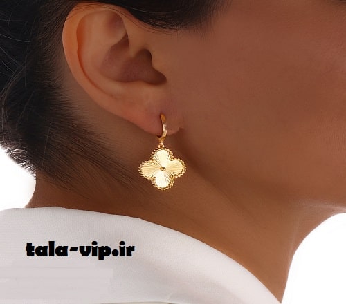 گوشواره حلقه ای طلا ونکلیف