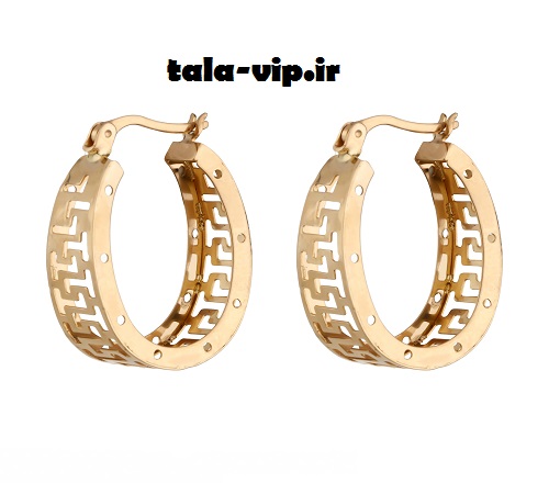 گوشواره طلا مایا مدل ورساچه ماهک