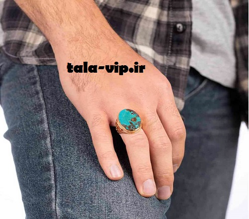 انگشتر طلا فیروزه سهراب