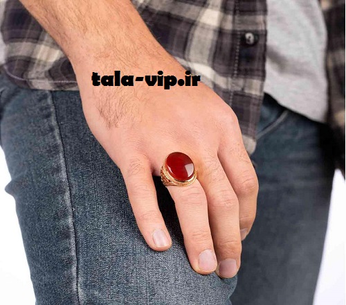 انگشتر طلا عقیق سهراب
