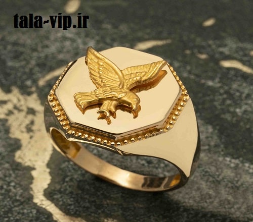 انگشتر طلا مردانه عقاب